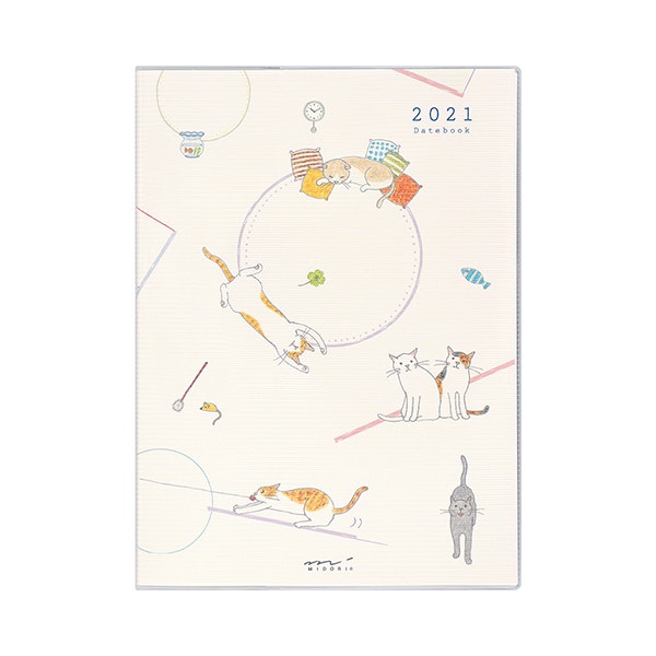 Midori MD 2021 Pocket Diary A6 Cat