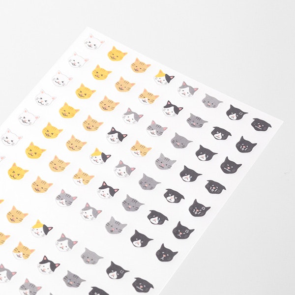 Midori Sticker Collection Schedule Cat