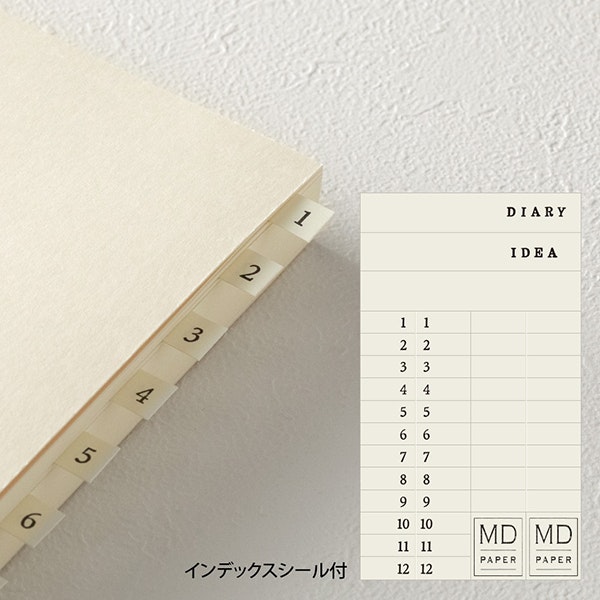 Midori MD Notebook A5 Codex 1Day 1Page Blank