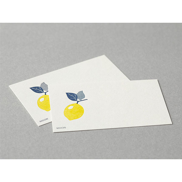 Midori Letterpress Card Lemon