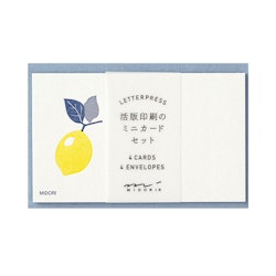 Midori Letterpress Card Lemon