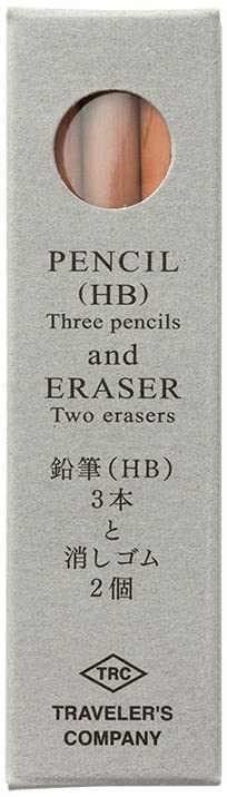 Traveler's Company Pencil Refill (3 pennor och 2 suddgummi)