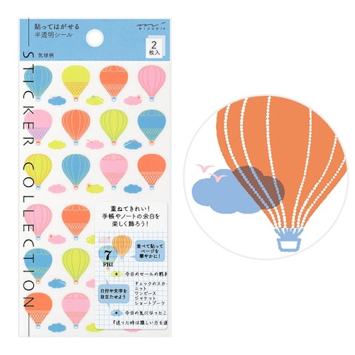 Midori Sticker Collection Schedule Balloon