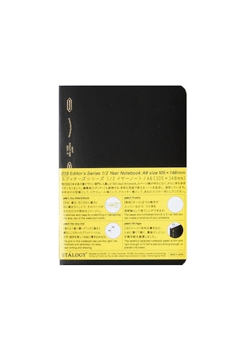 Stálogy 018 1/2 Year Notebook [A6] Black