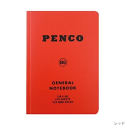 Penco Soft PP Notebook [B6] Röd