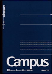 Kokuyo Campus Business Notebook B5 Dotted Lined Blue