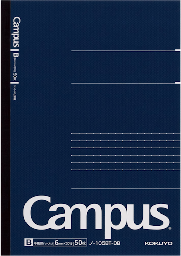 Kokuyo Campus Business Notebook A5 Dotted Lined Blue