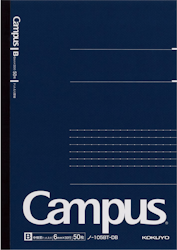 Kokuyo Campus Business Notebook A5 Dotted Lined Blå