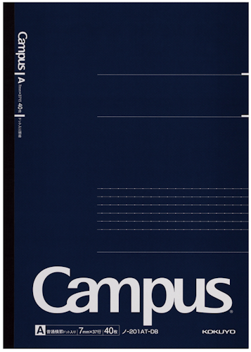 Kokuyo Campus Business Notebook A4 Dotted Lined Blå