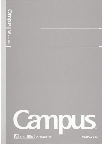 Kokuyo Campus Business Notebook A5 Blank Grey