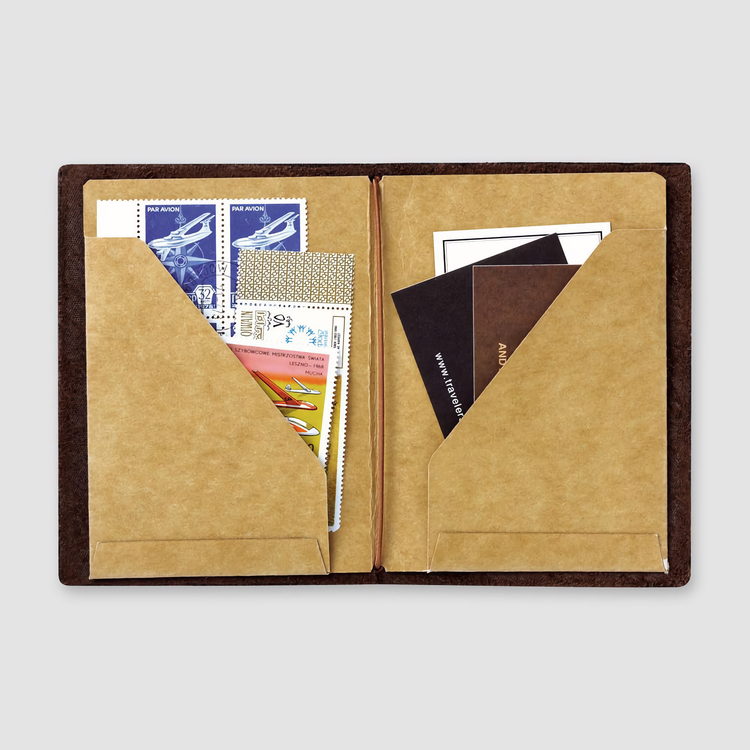 Traveler’s Company Traveler's notebook - 010 Kraft Paper Folder, Passport Size