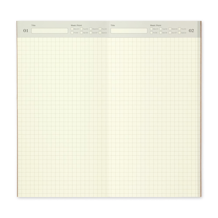 Traveler’s Company Traveler's notebook - 005 Free Diary (Daily), Regular Size