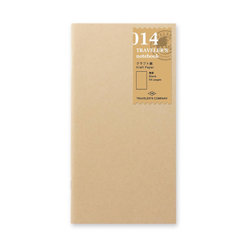 Traveler’s Company Traveler's notebook - 014 Kraft Paper Notebook, Regular Size