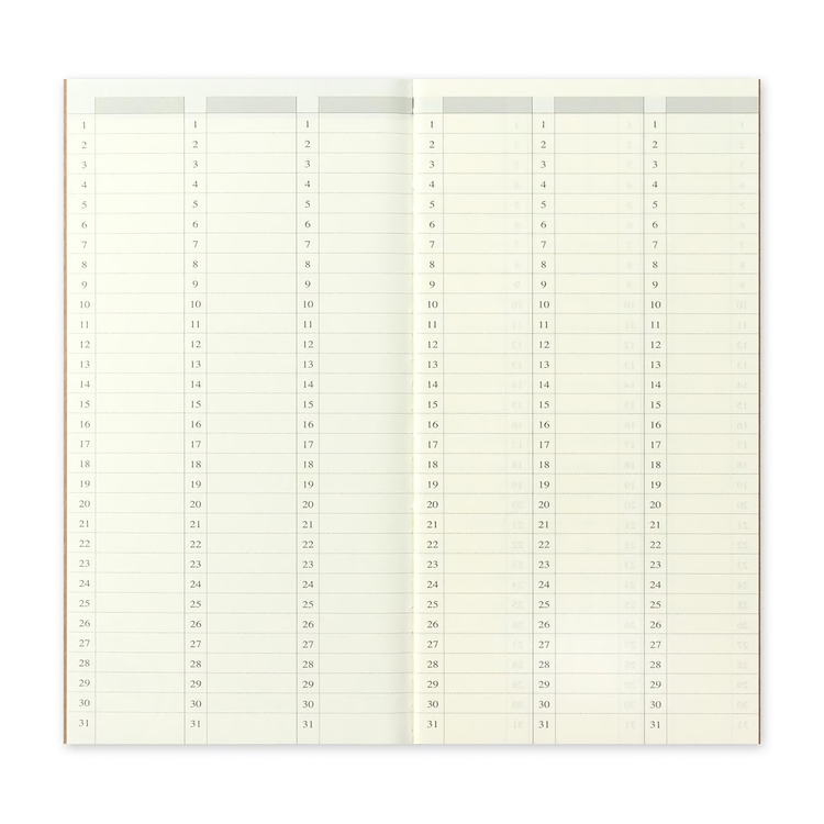 Traveler’s Company Traveler's notebook - 018 Free Diary (Weekly Vertical), Regular Size