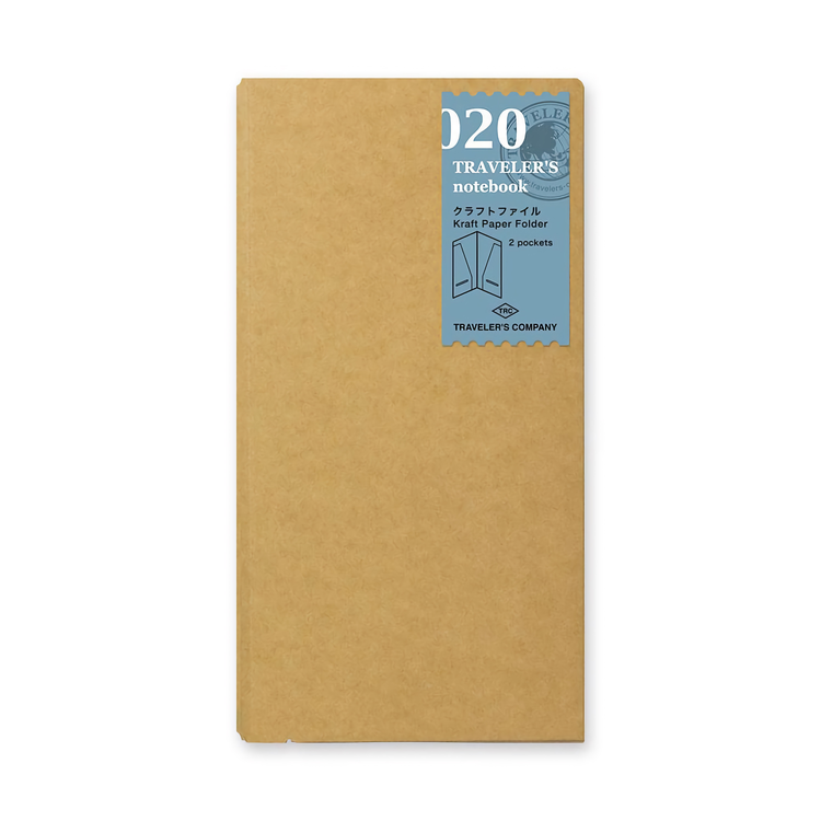 Traveler’s Company Traveler's notebook - 020 Kraft Paper Folder, Regular Size