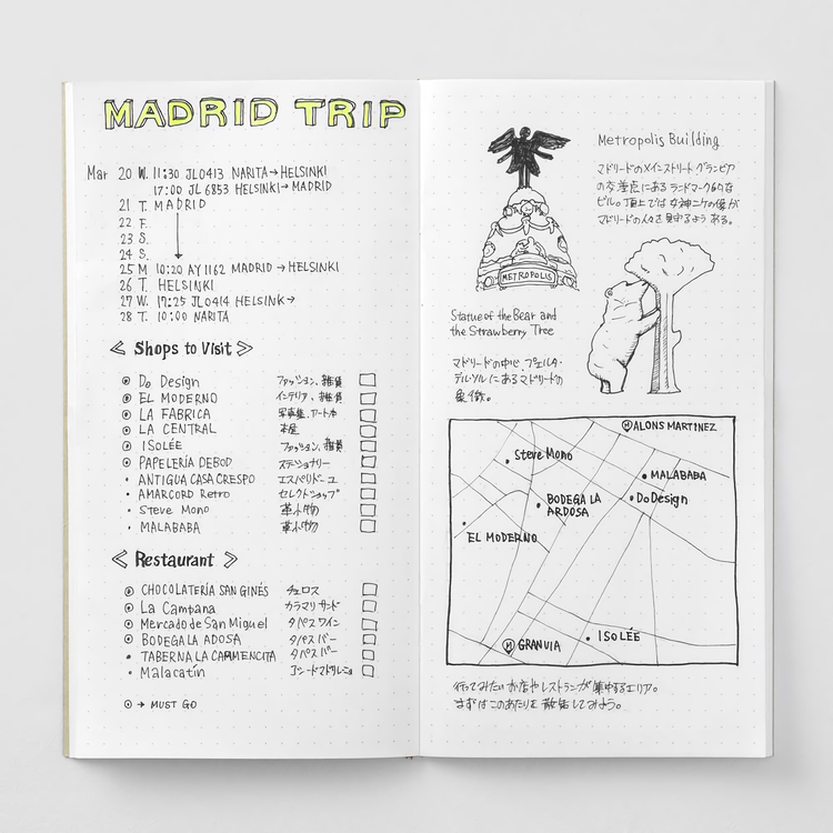 Traveler’s Company Traveler's notebook - 026 Dot Grid, Regular Size