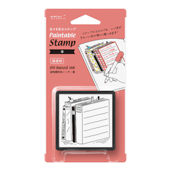 Midori Paintable Stamp Pre-inked Book