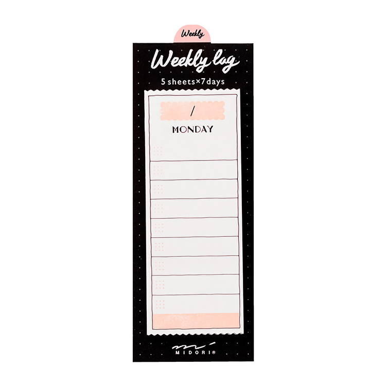 Midori Journal Sticky Note Weekly Log