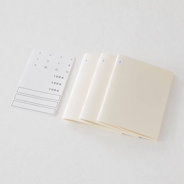 Midori MD Notebook Light [B6 Slim] Blank 3-pack
