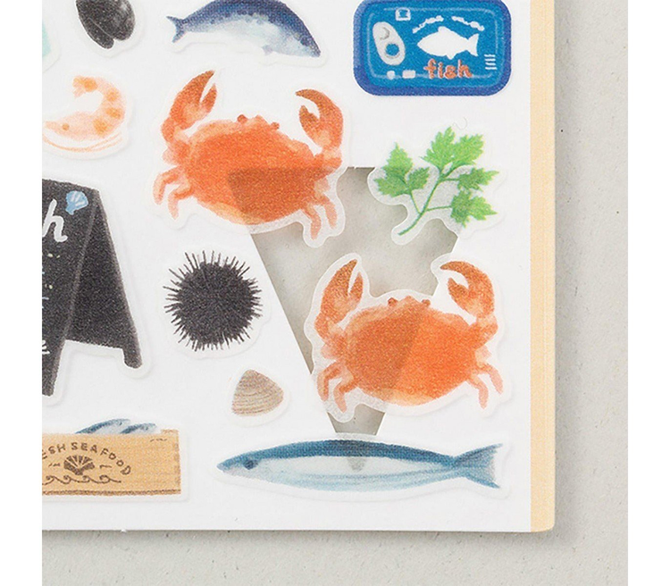 Midori Sticker Marché Seafood