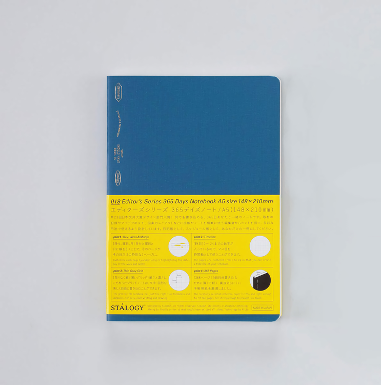Stálogy 018 365 Days Notebook [A5] Cobalt Blue [Limited Edition]