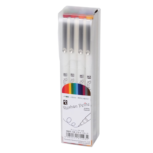 Teranishi Rushon Petite Pen 0.3 mm – Bright (Pack of 12)