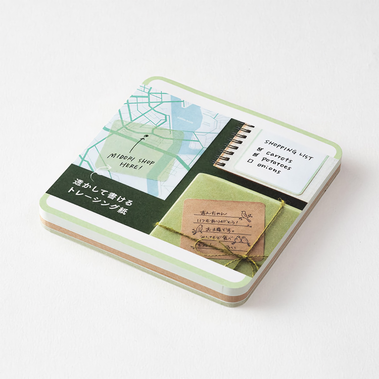 Midori Sticky Notes Pickable Green