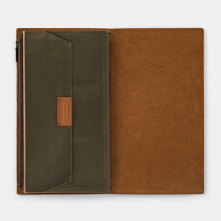 Traveler’s Company Traveler's notebook - Cotton Zipper Case Olive, Regular Size (B-Sides & Rarities)