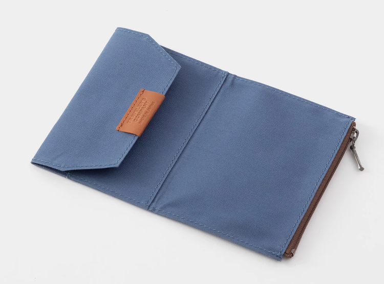 Traveler’s Company Traveler's notebook - Cotton Zipper Case Blue, Passport Size (B-Sides & Rarities)