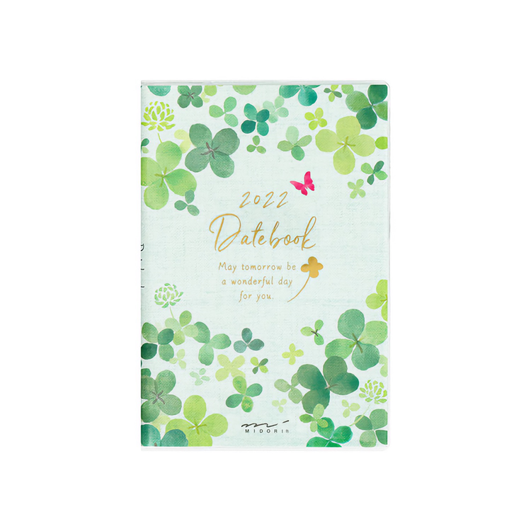 Midori MD 2022 Pocket Diary Mini Clover