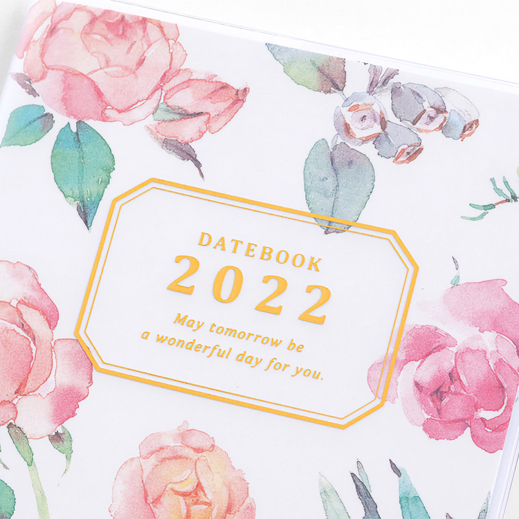 Midori MD 2022 Pocket Diary Slim Country Time Flower