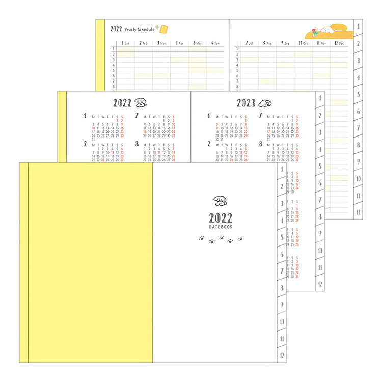 Midori MD 2022 Pocket Diary Mini Dog