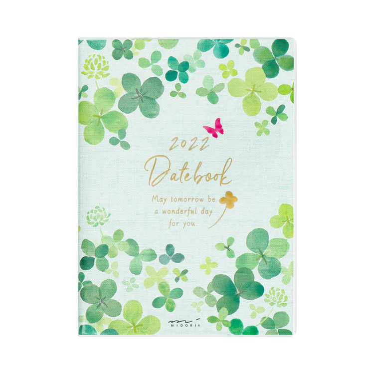 Midori MD 2022 Pocket Diary A6 Clover