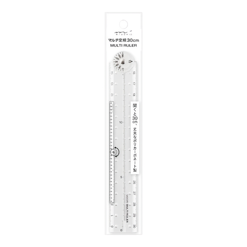 Midori Multiple Ruler [30 cm] Clear