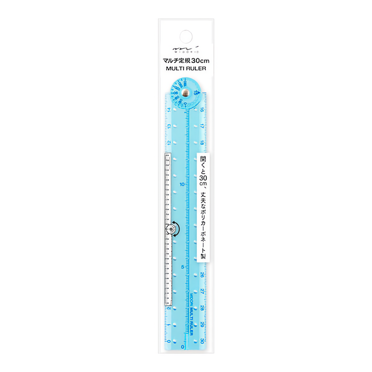 Midori Multiple Ruler [30 cm] Blue