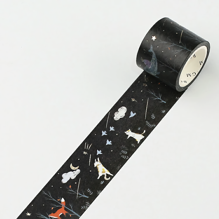 BGM Washi Tape Special Foil Night Forest 30 mm