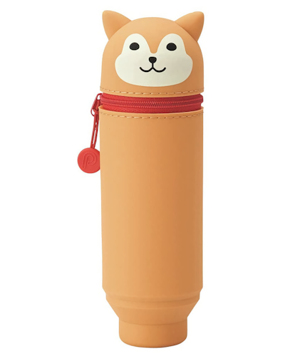 Lihit Lab Smart Fit PuniLabo Stand Pen Case Shiba Dog