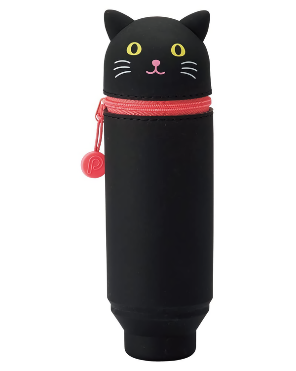 Lihit Lab Smart Fit PuniLabo Stand Pen Case Black Cat