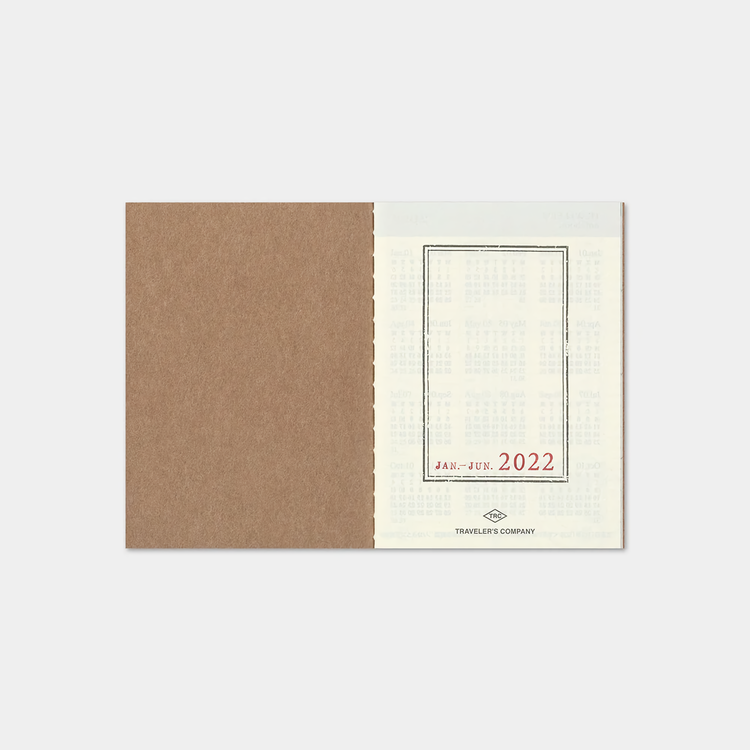 Traveler’s Company Traveler's notebook - 2022 Weekly, Passport Size