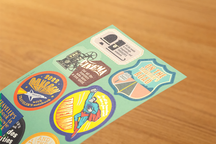 Traveler’s Company Traveler's notebook - 2022 Customized sticker set