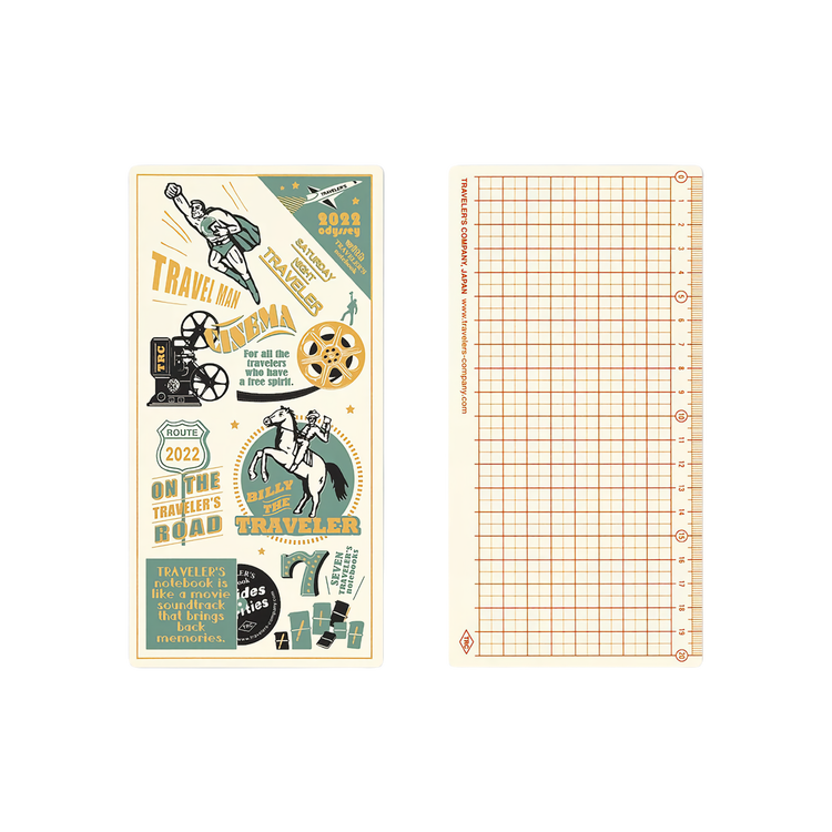 Traveler’s Company Traveler's notebook - 2022 Underlay Plastic Sheet, Regular size