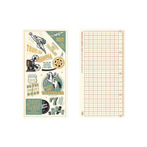 Traveler’s Company Traveler's notebook - 2022 Underlay Plastic Sheet, Regular size
