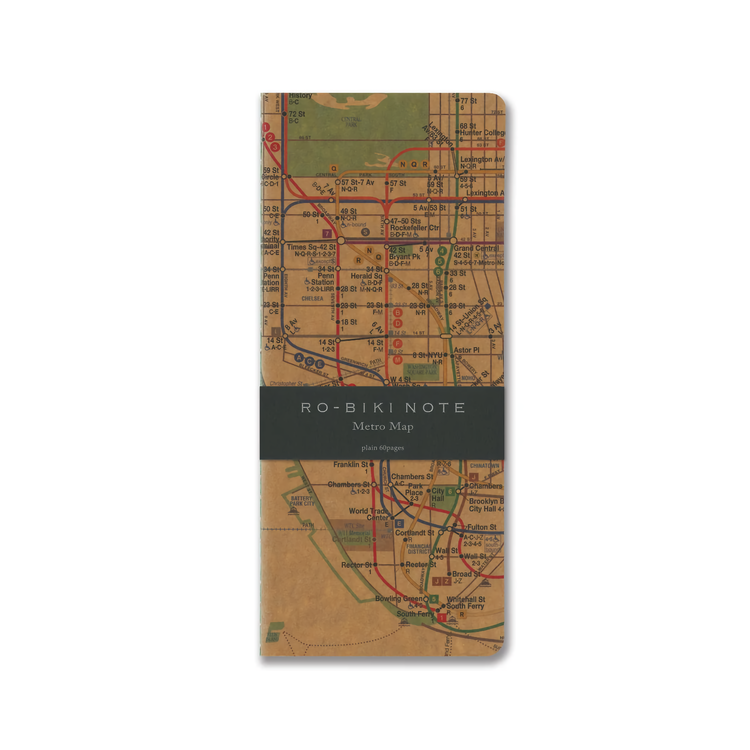 Yamamoto Ro-Biki Notebook Metro Map Blank