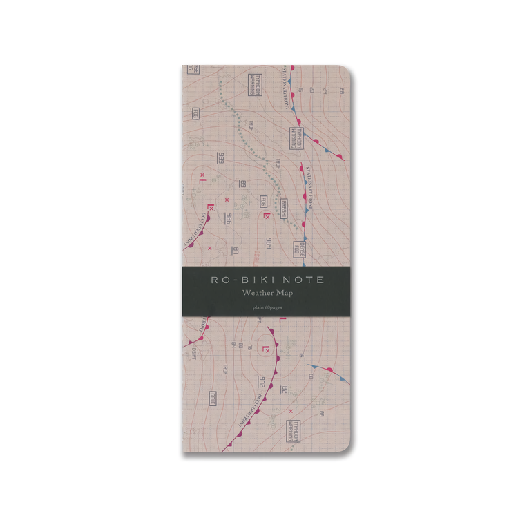 Yamamoto Ro-Biki Notebook Weather Map Blank