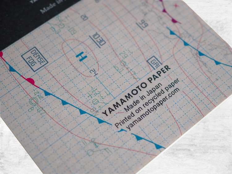 Yamamoto Ro-Biki Notebook Weather Map Blank