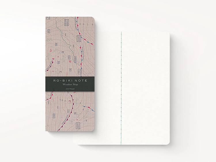 Yamamoto Ro-Biki Notebook Weather Map Blank