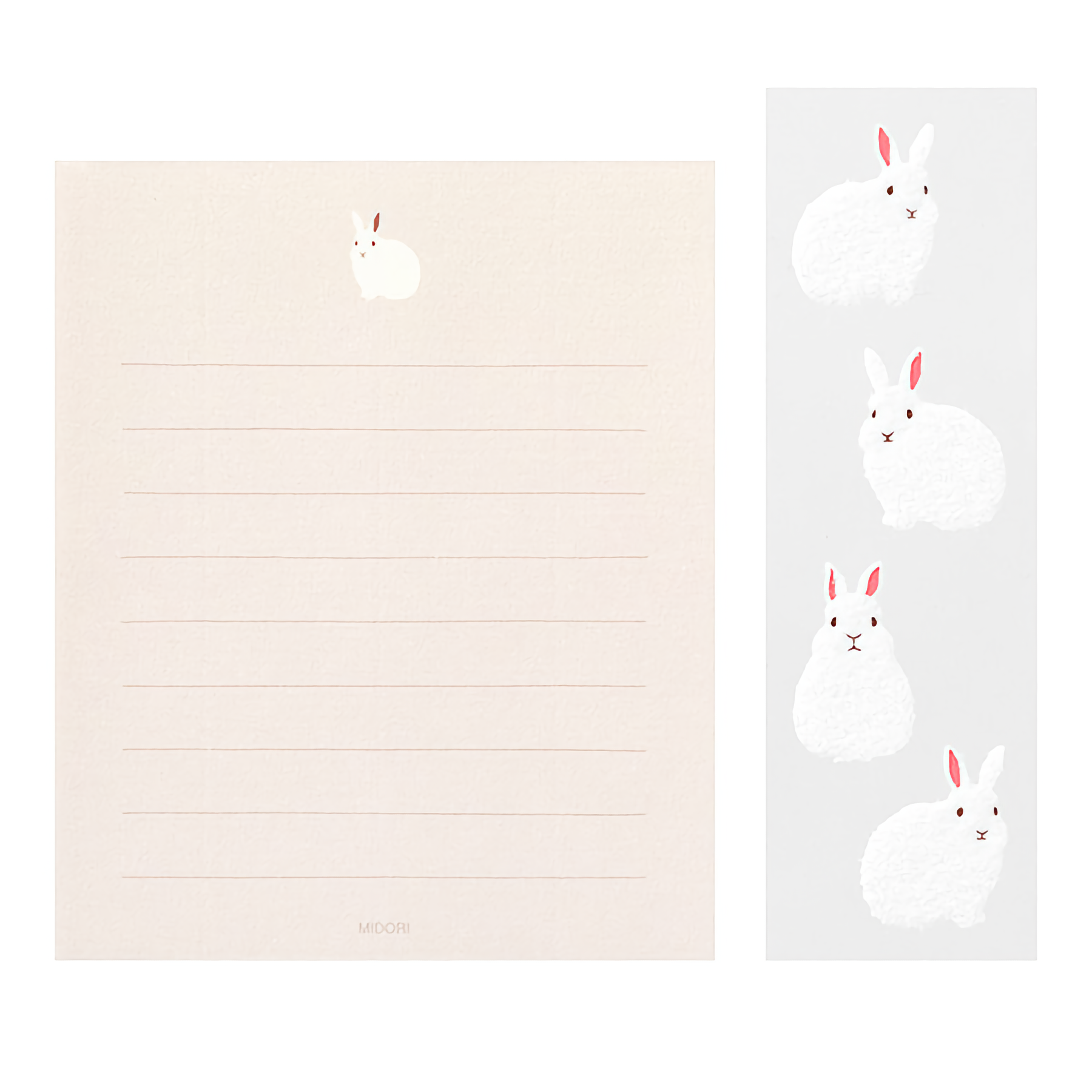 Midori Mini Letter Set Rabbit