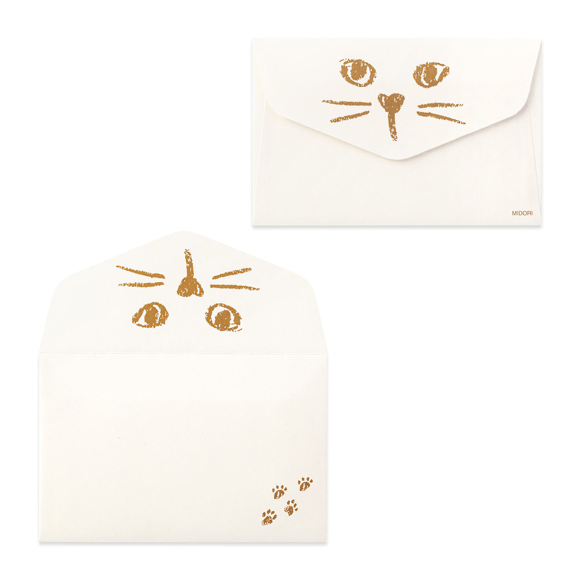 Midori Mini Letter Set with Case Cat