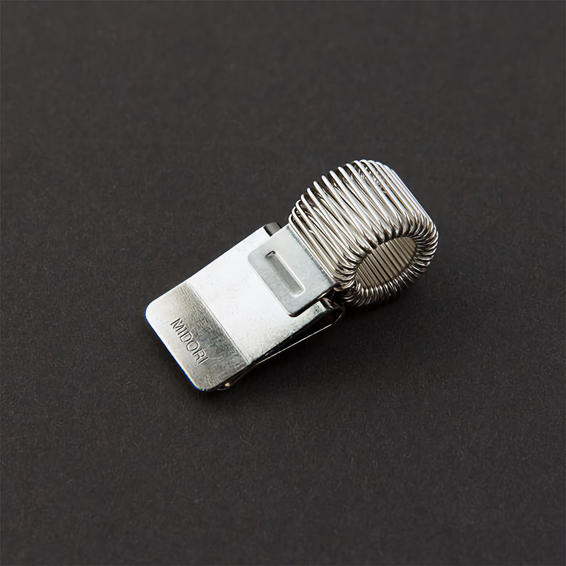 Midori Mini Clip Pen Holder Silver