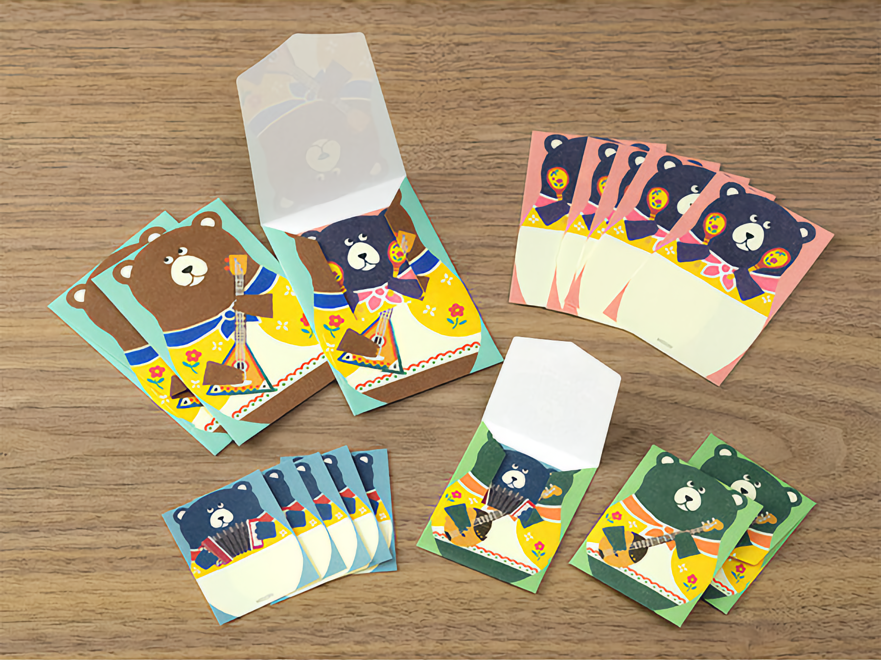 Midori Matryoshka Bear Mini Letter Set